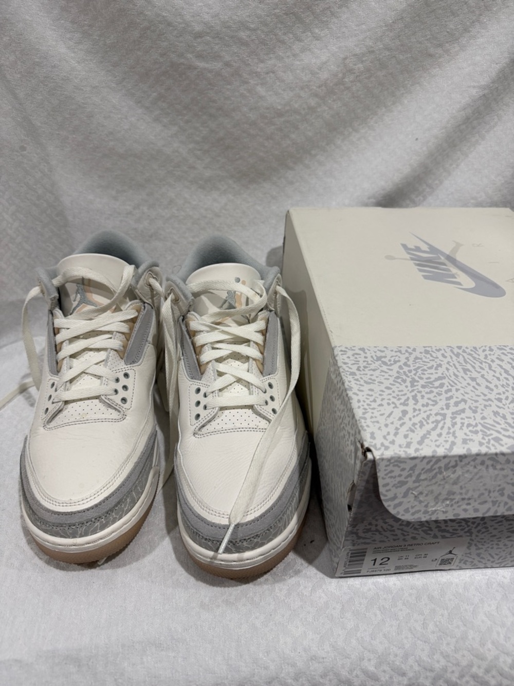Nike Air Jordan 3 Low - White & Light Grey